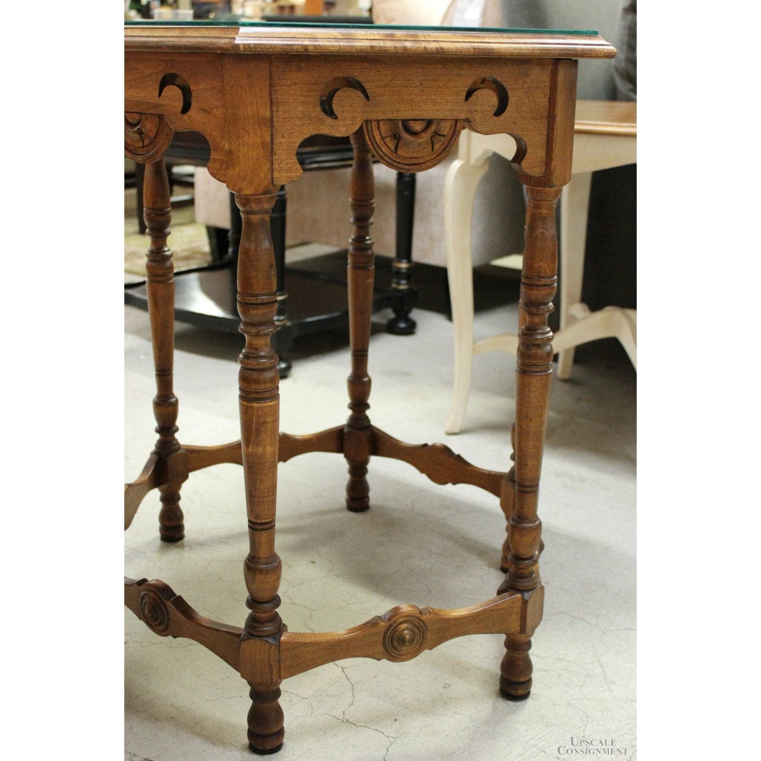 Burlwood 6-Sided Accent Table - Thumbnail 3