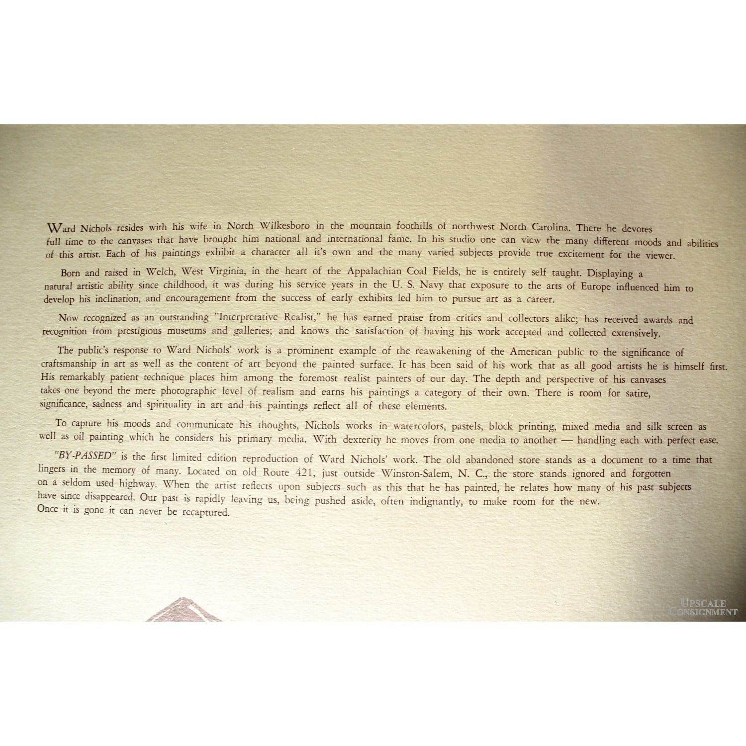 Limited Edition Print 'By-Passed' By Ward H. Nichols - Thumbnail 8