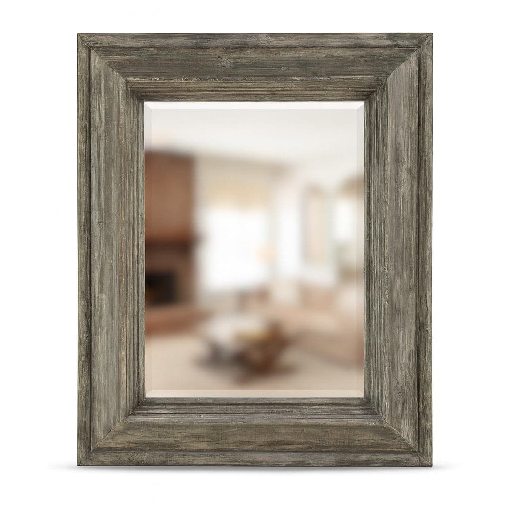 Graywashed Rustic Rectangular Mirror - Image 1