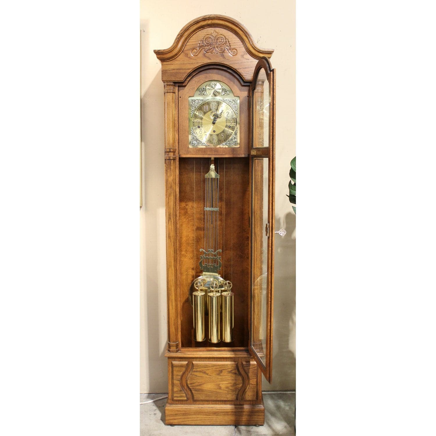 Howard Miller "Tempus Fugit" Grandfather Clock - Thumbnail 2