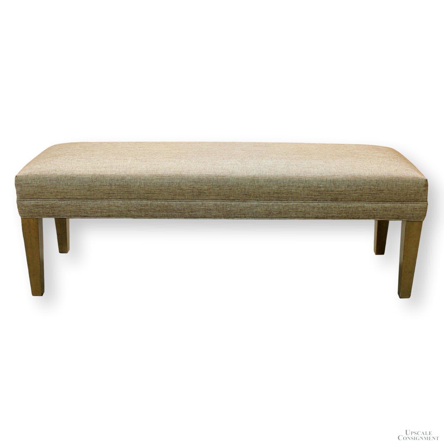 Ethan Allen Bench - Tan - Image 1