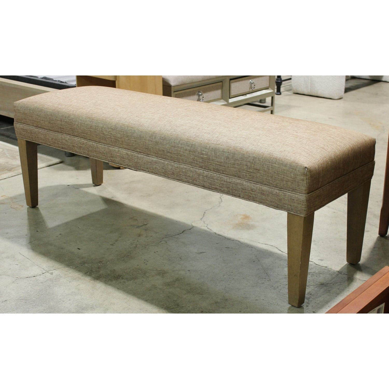 Ethan Allen Bench - Tan - Thumbnail 3