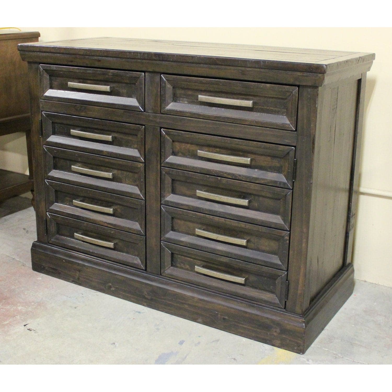 Ashley Rustic Dark Wood Cabinet - Brown - Thumbnail 3
