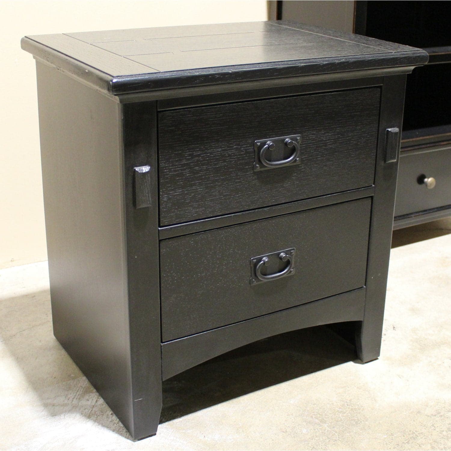 Black Nightstand - Black - Thumbnail 2