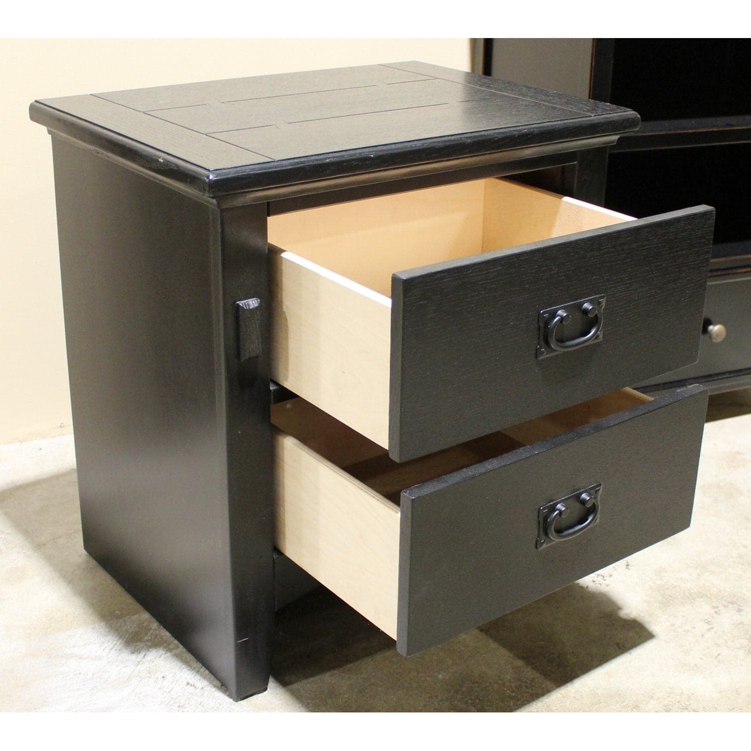 Black Nightstand - Black - Thumbnail 4