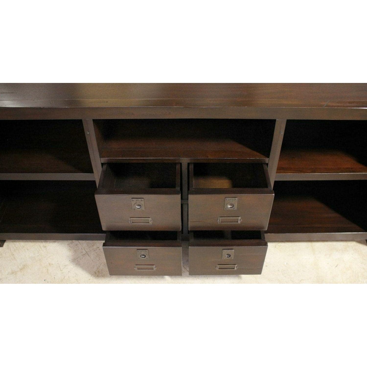 Pottery Barn 'Rhys' Media Console - Dark Brown - Thumbnail 4