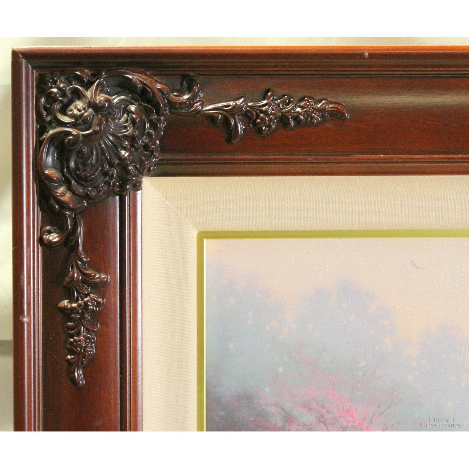 Framed Limited Edition Lithograph "The Garden of Prayer" by Thomas Kinkade - Thumbnail 3