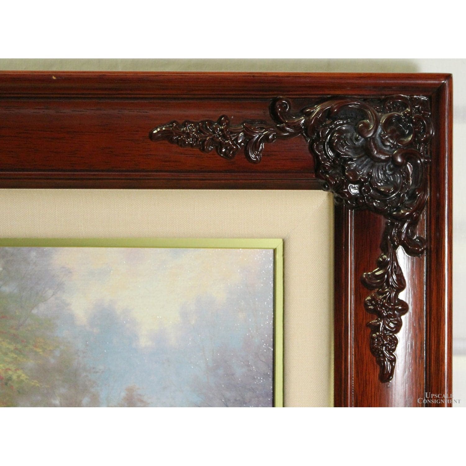 Framed Limited Edition Lithograph "Gardens Beyond Spring Gate" by Thomas Kinkade - Thumbnail 3