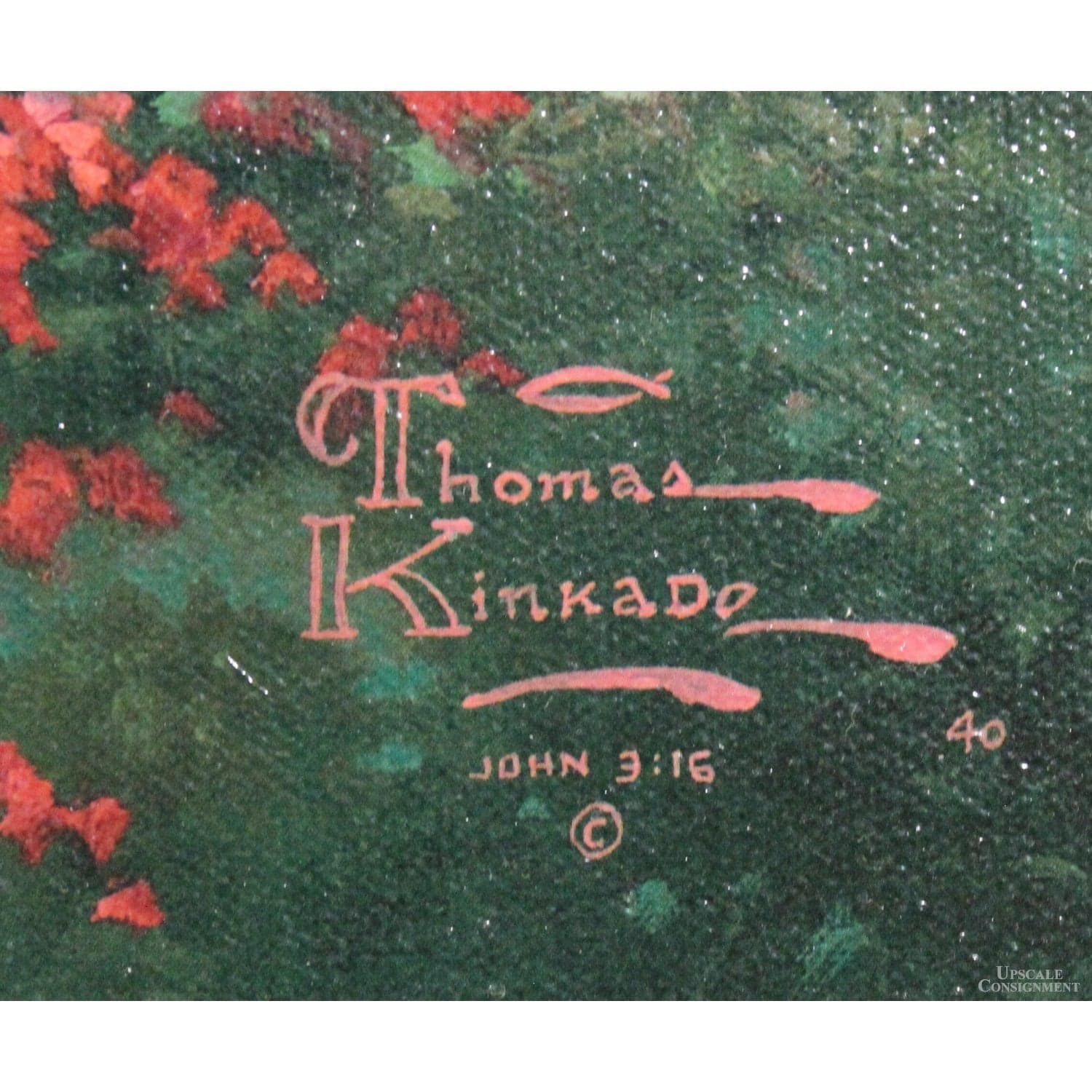 Framed Limited Edition Lithograph "Gardens Beyond Spring Gate" by Thomas Kinkade - Thumbnail 6