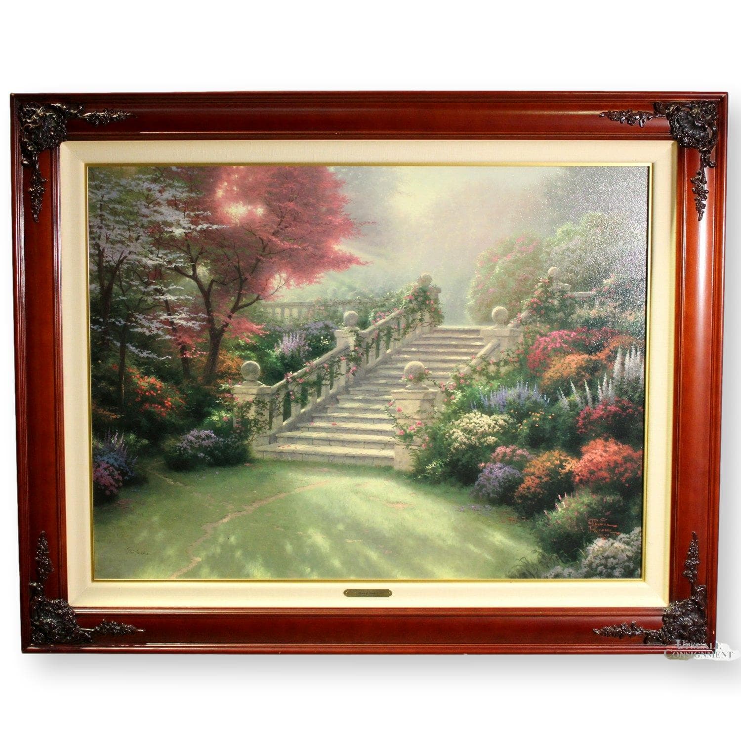 Framed Limited Edition Lithograph "Stairway to Paradise" by Thomas Kinkade - Image 1