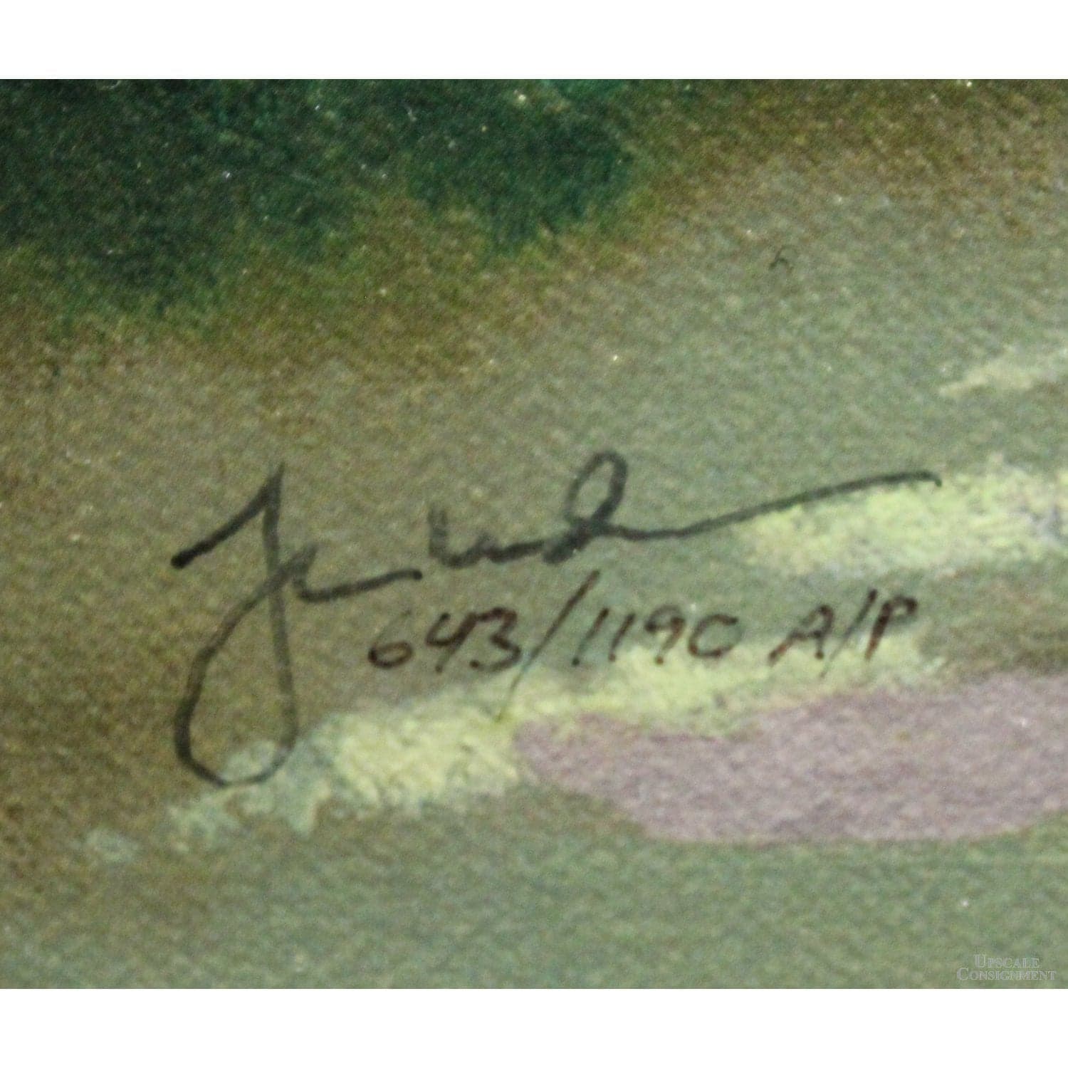 Framed Limited Edition Lithograph "Gardens Beyond Spring Gate" by Thomas Kinkade - Thumbnail 4