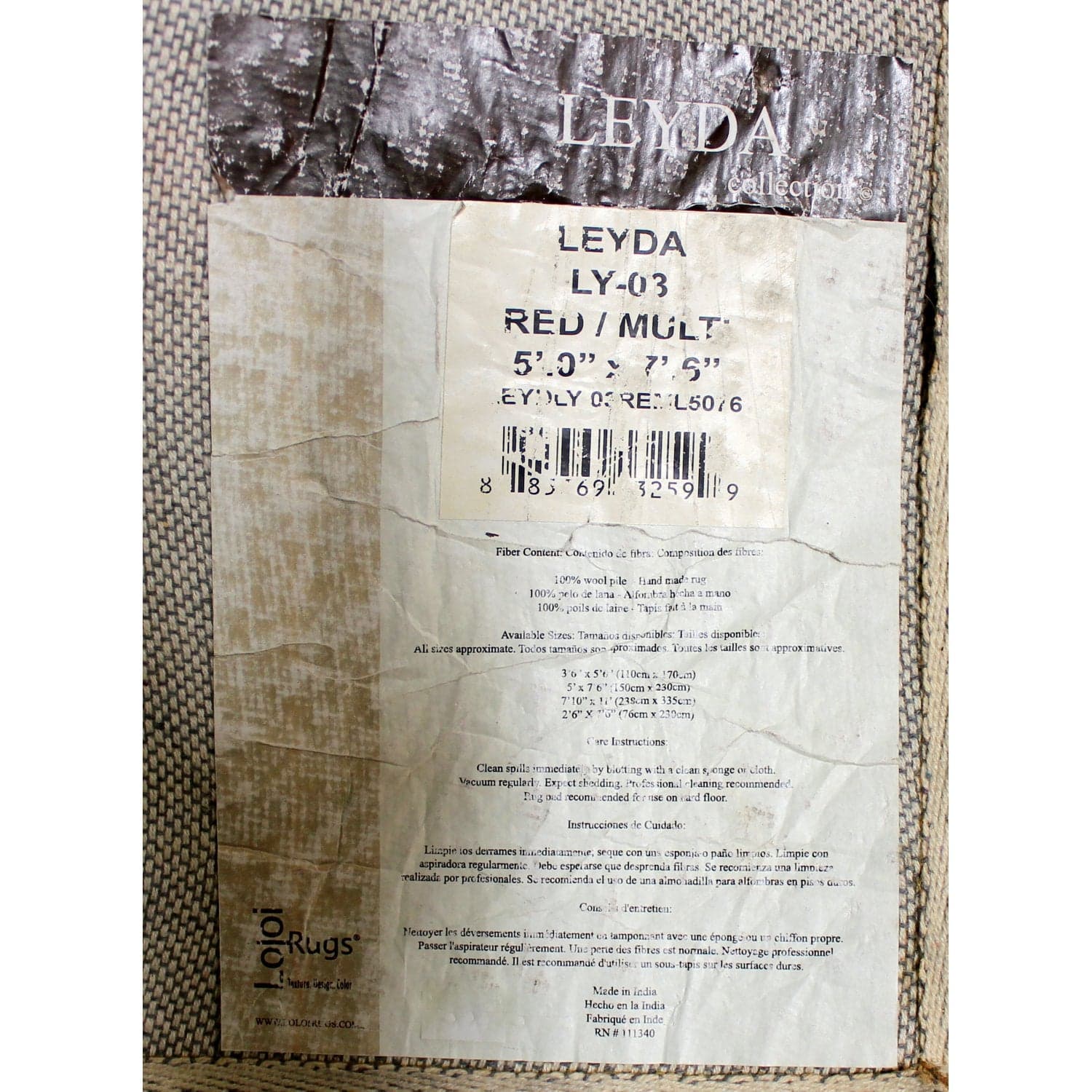 Loloi Rugs 5'x7'6" Leyda Print Rug - Thumbnail 3