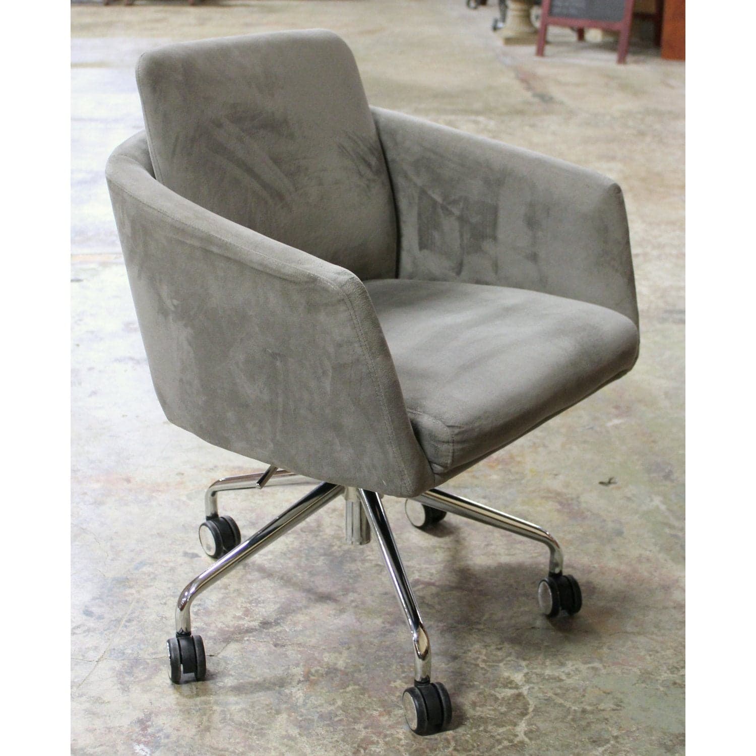 Elle Decor Gray Upholstered Office Task Chair - Gray - Thumbnail 2