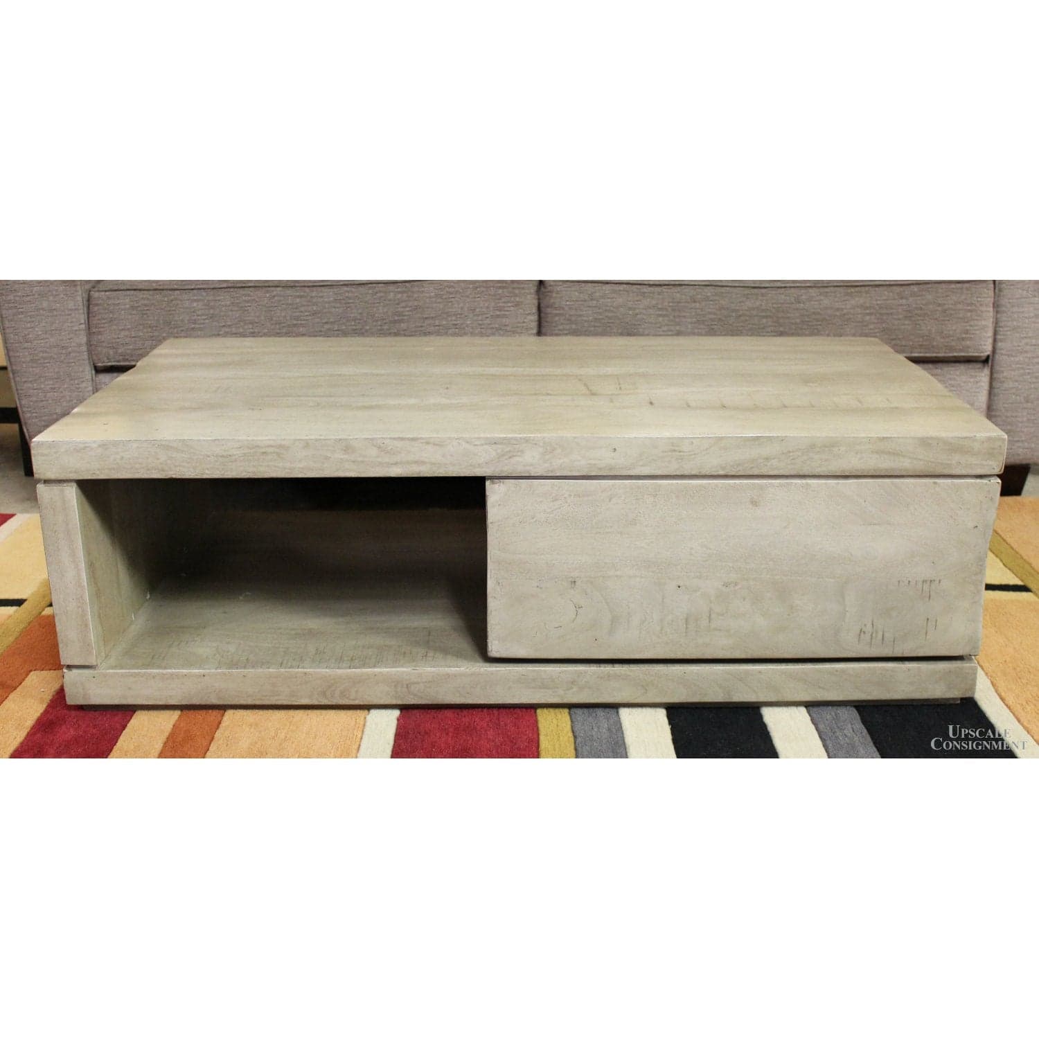 Pottery Barn 'Dupree' Coffee Table w/Storage - Gray - Thumbnail 4
