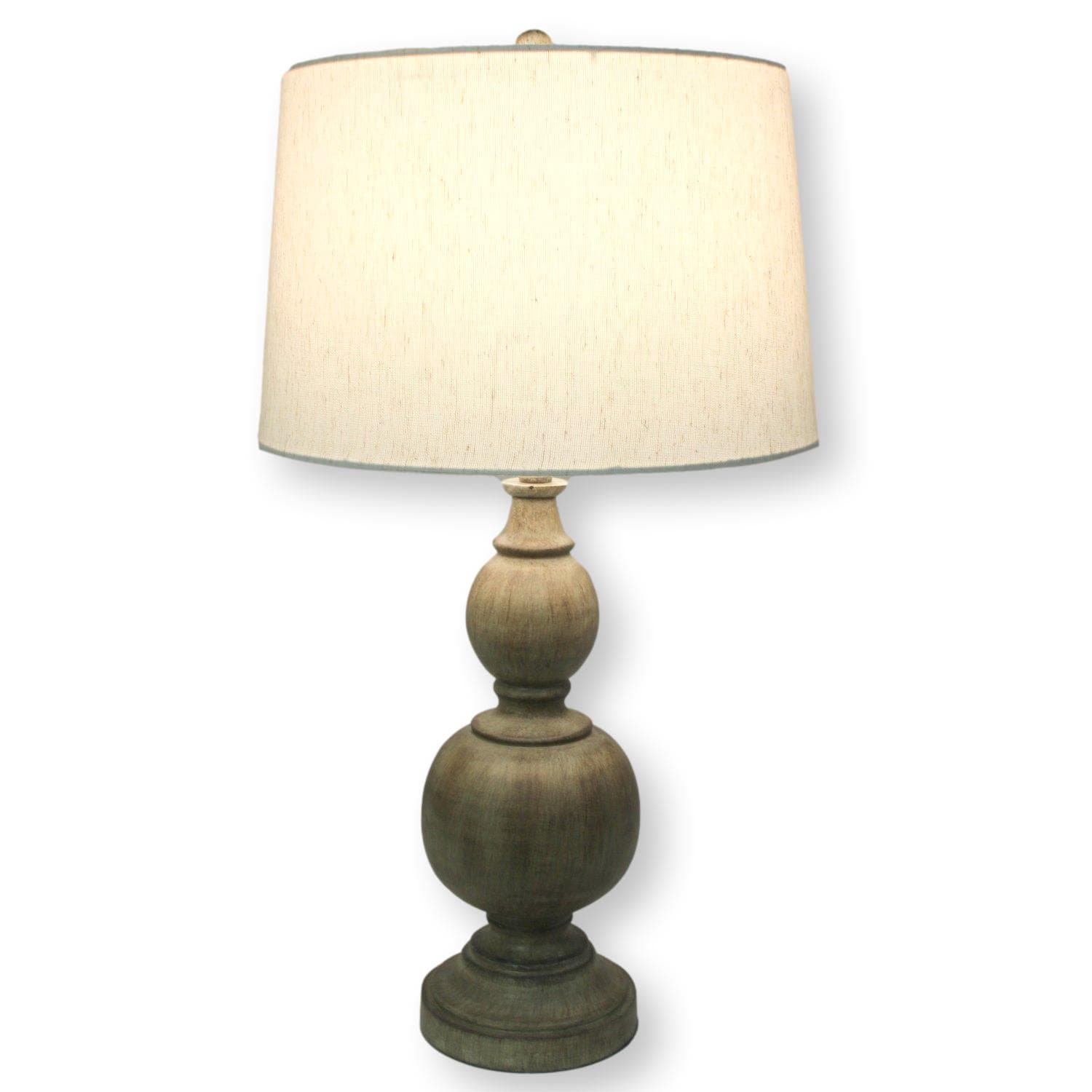 Safavieh Turned Faux Wood Table Lamp - Thumbnail 2