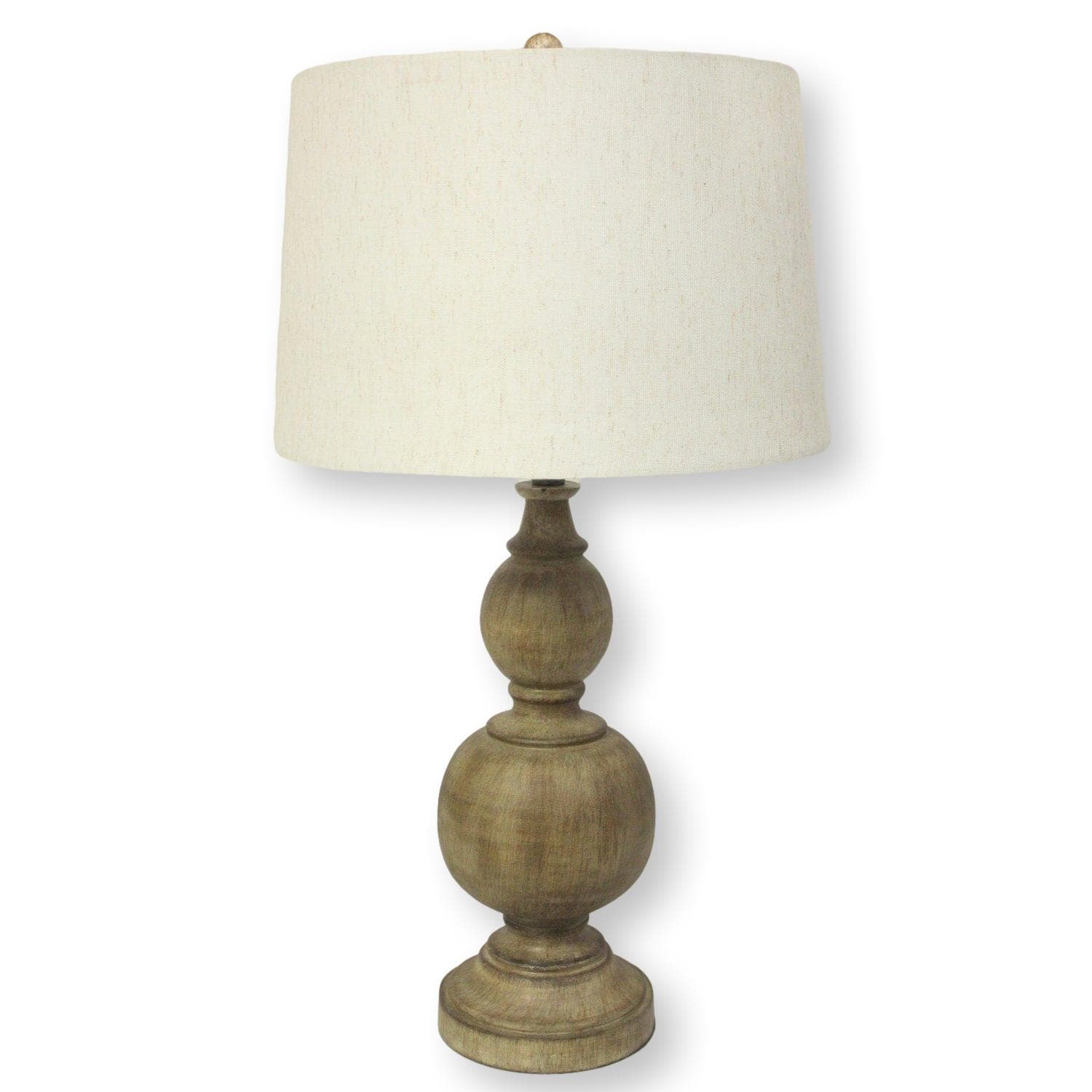 Safavieh Turned Faux Wood Table Lamp - Image 1