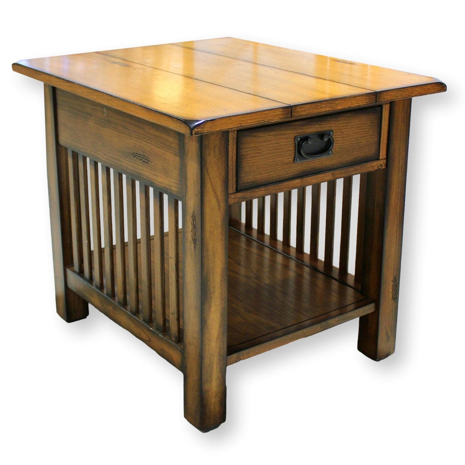 Mission Style End Table - Image 1
