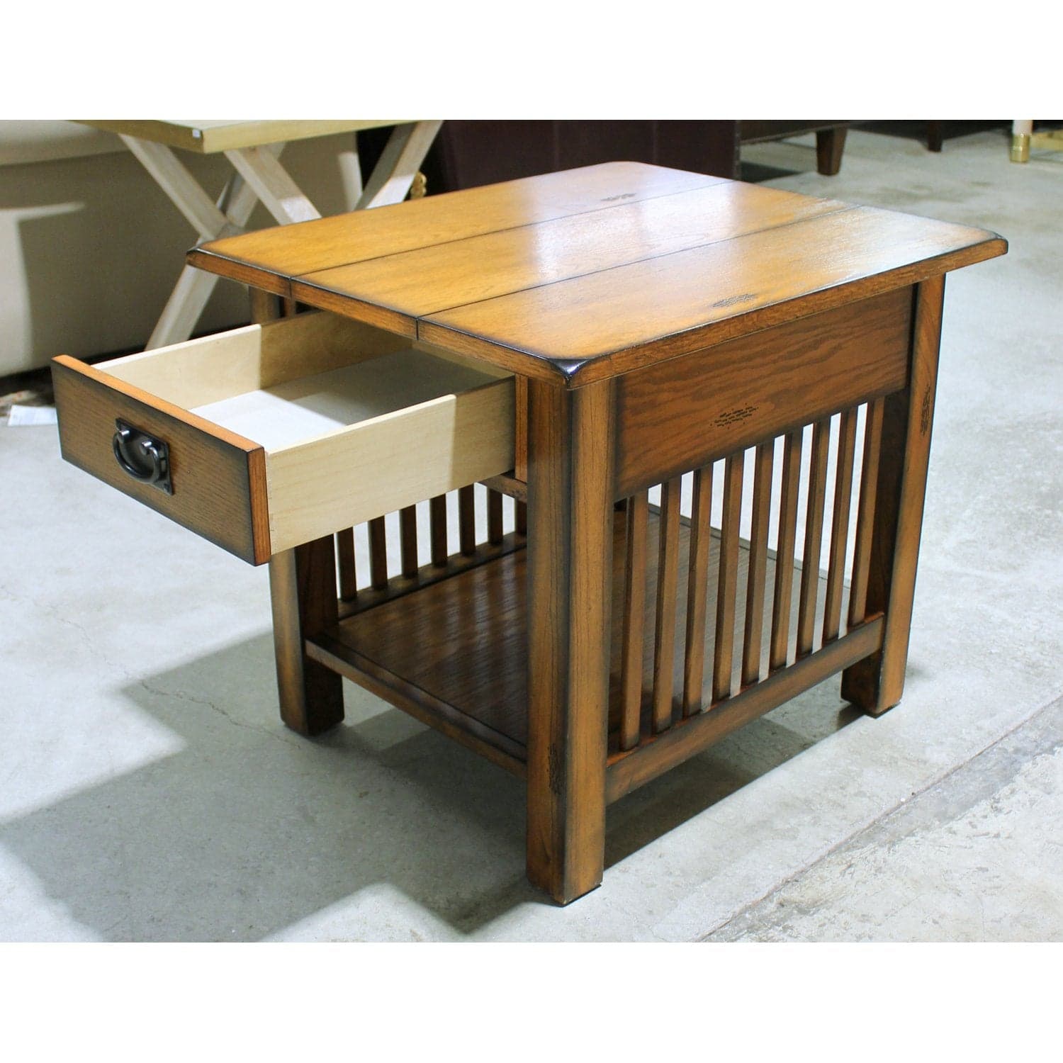 Mission Style End Table - Thumbnail 2