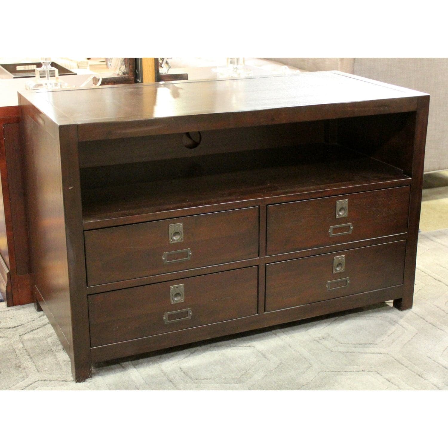 Pottery Barn 'Rhys' Media Console - Dark Finish - Thumbnail 2