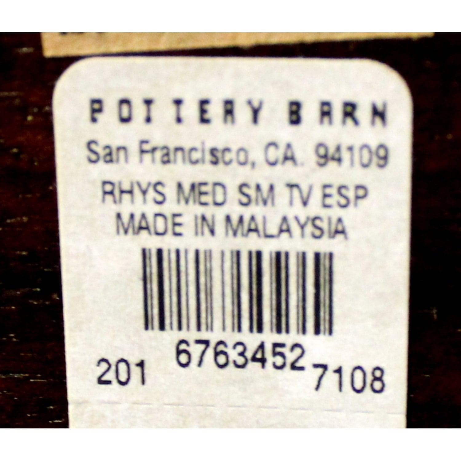 Pottery Barn 'Rhys' Media Console - Dark Finish - Thumbnail 6