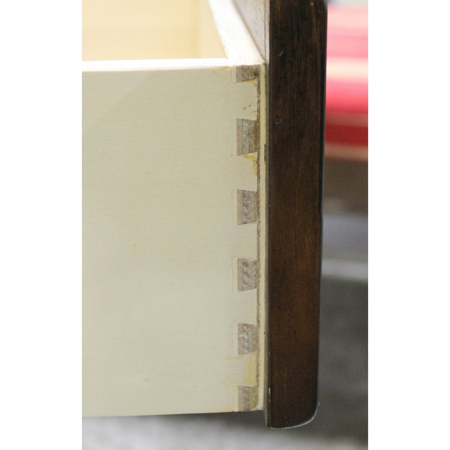 Pottery Barn Rustic One Drawer Nightstand - Dark Brown - Thumbnail 5