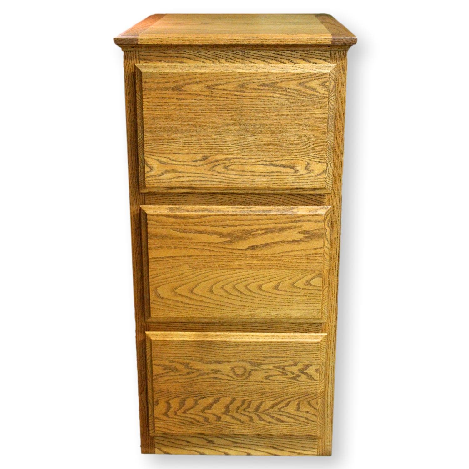 First Edition Furn. Oak Three Drawer File Cabinet - Oak - Image 1