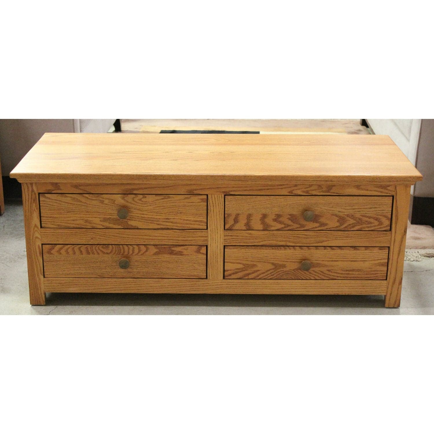 Oak Four Drawer Coffee Table - Thumbnail 2