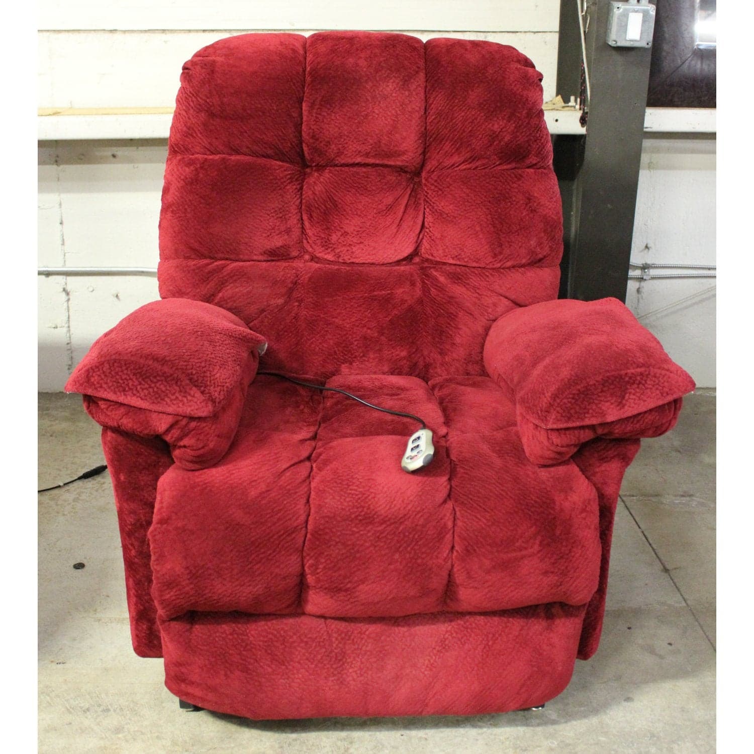 Best Chairs, Inc. Red Power Lift Recliner - Red - Thumbnail 4