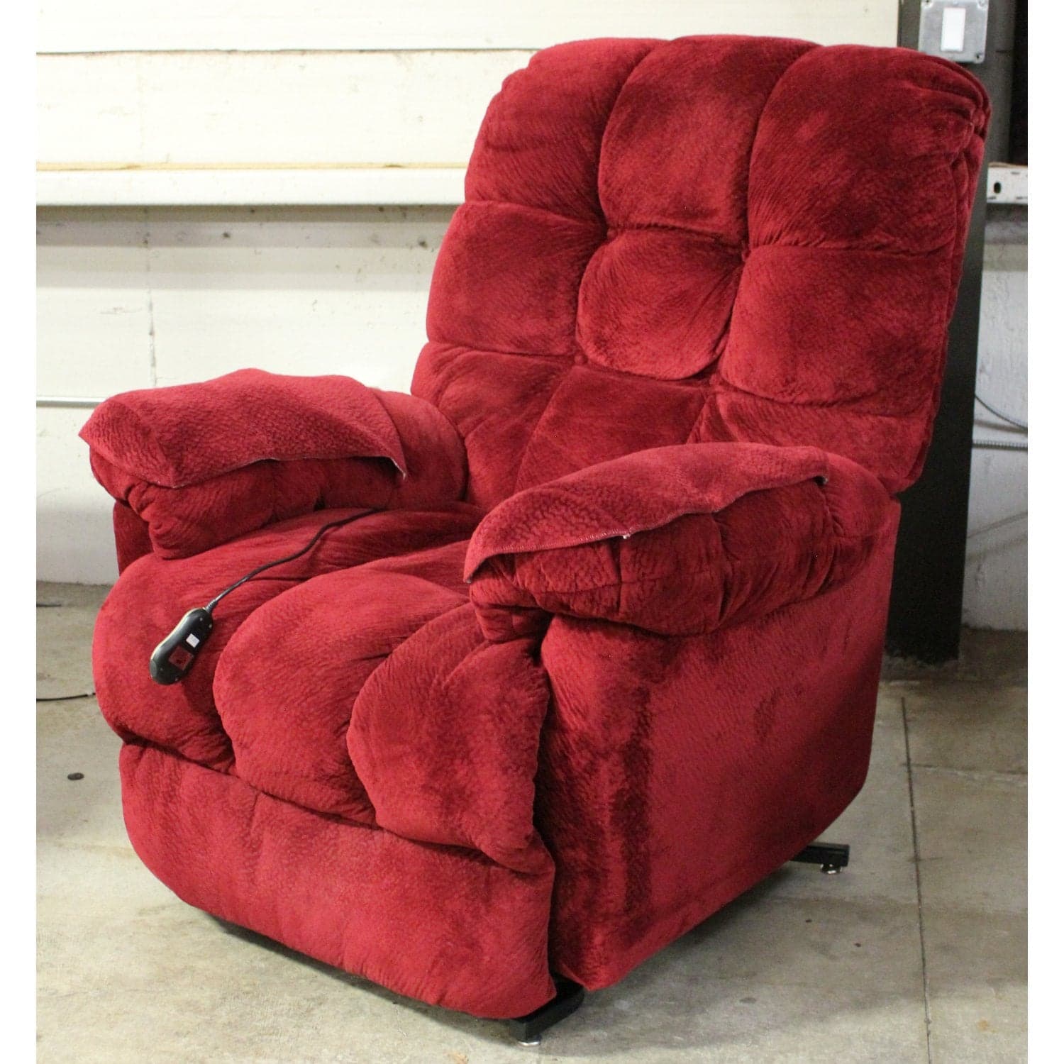 Best Chairs, Inc. Red Power Lift Recliner - Red - Thumbnail 5
