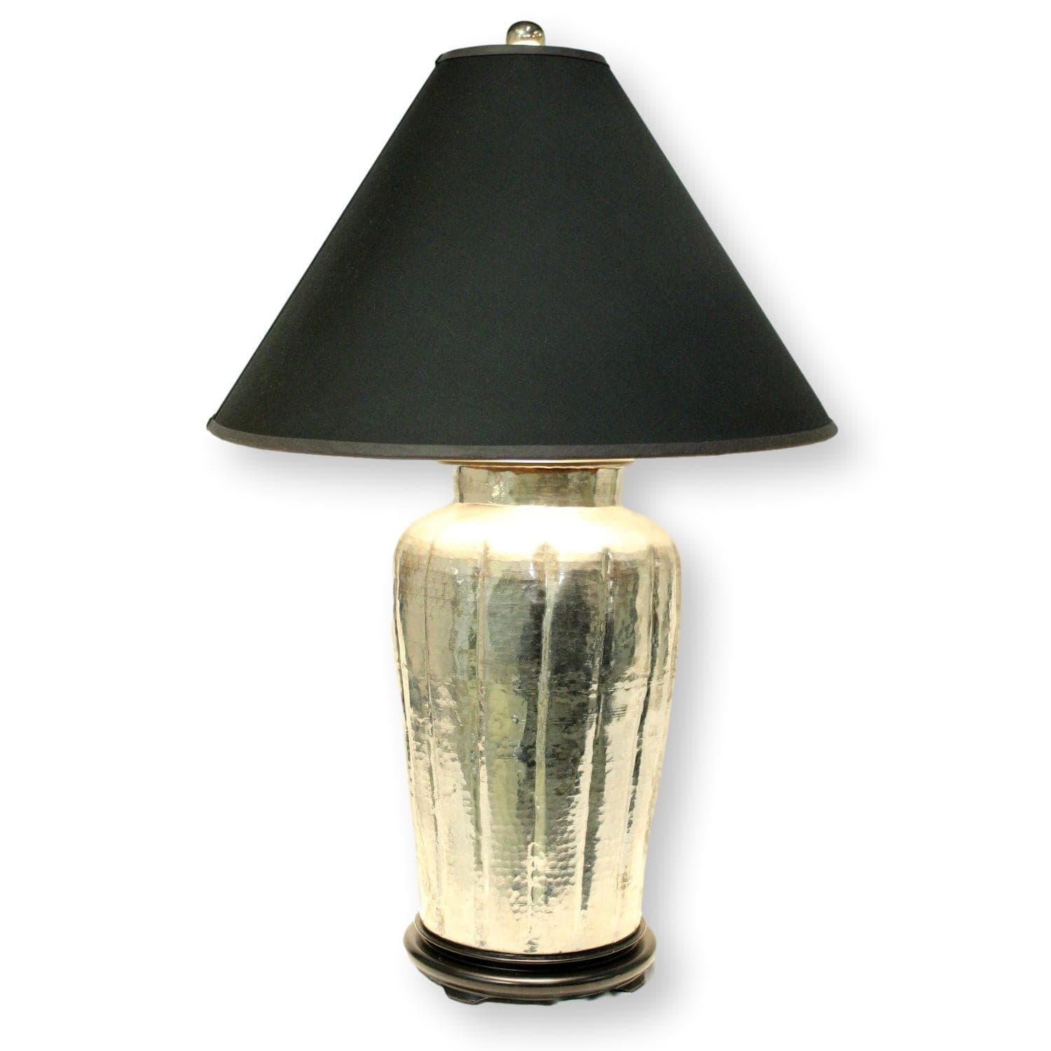 Metal Canister Lamp w/Tapered Shade - Thumbnail 2