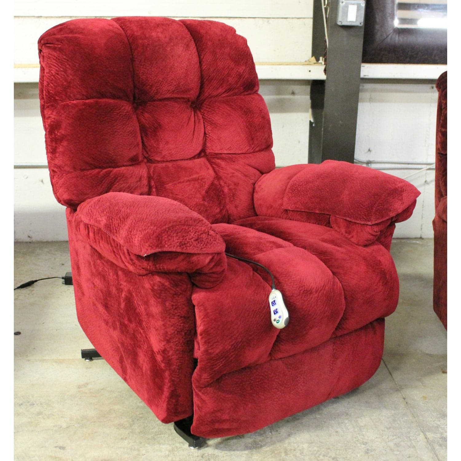 Best Chairs, Inc. Red Power Lift Recliner - Red - Thumbnail 3