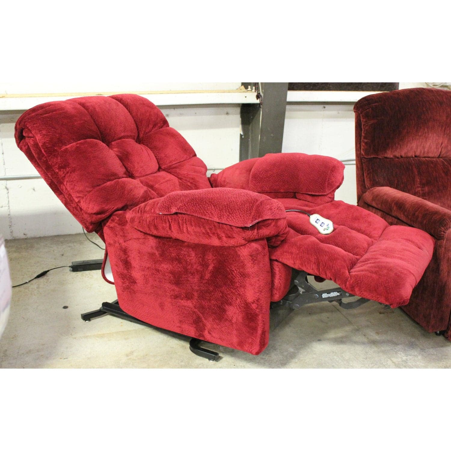 Best Chairs, Inc. Red Power Lift Recliner - Red - Thumbnail 2