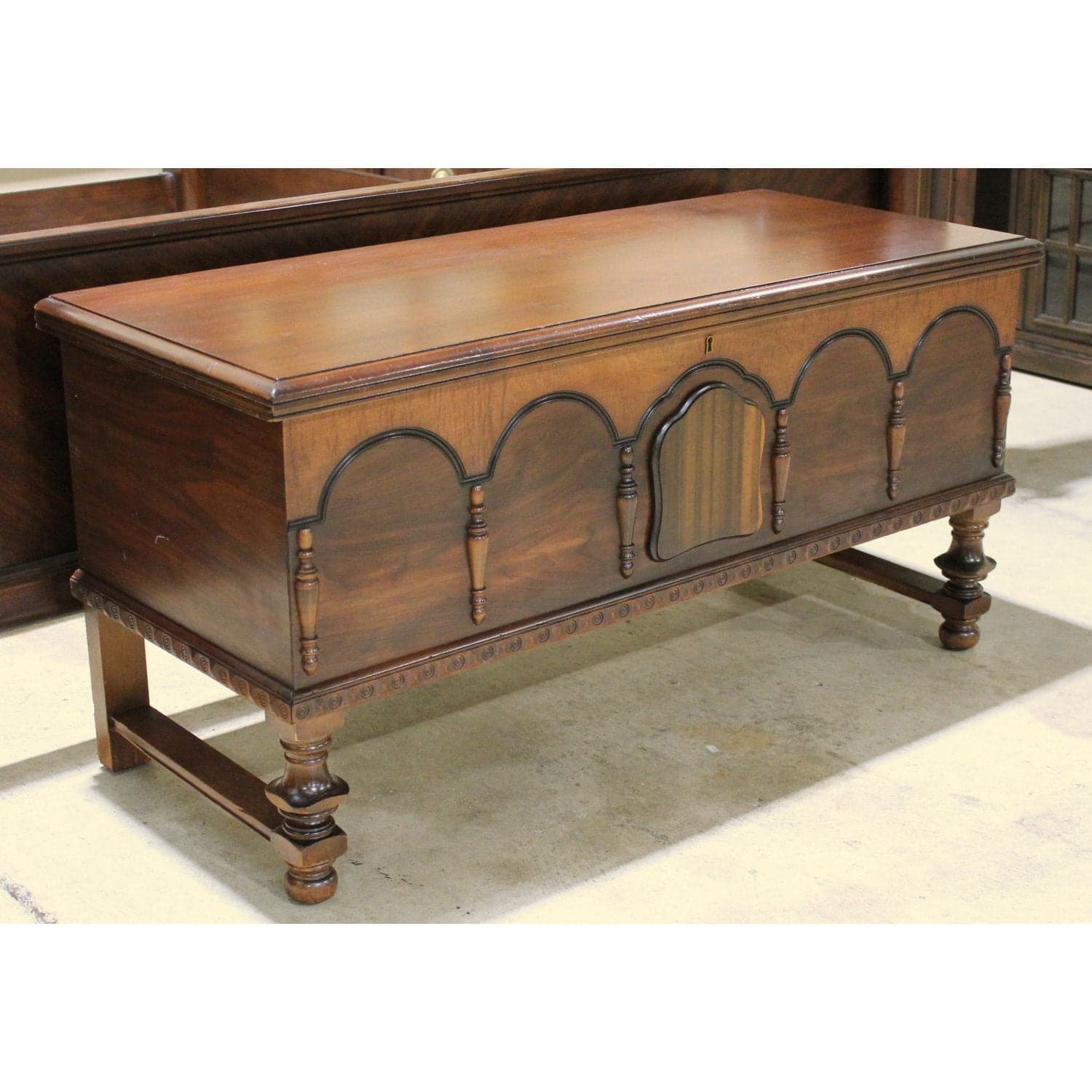 Vintage Blanket Chest - Dark Brown - Thumbnail 3