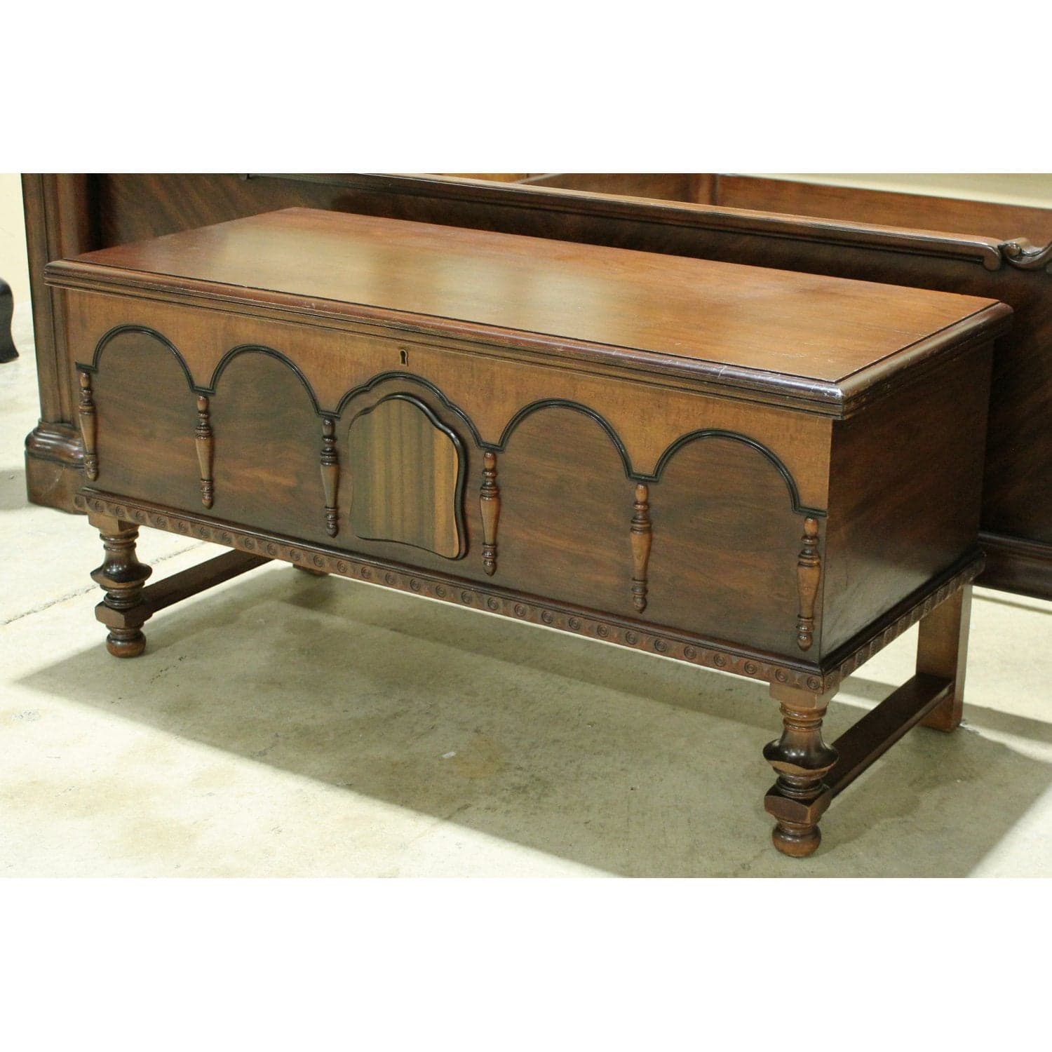 Vintage Blanket Chest - Dark Brown - Thumbnail 4