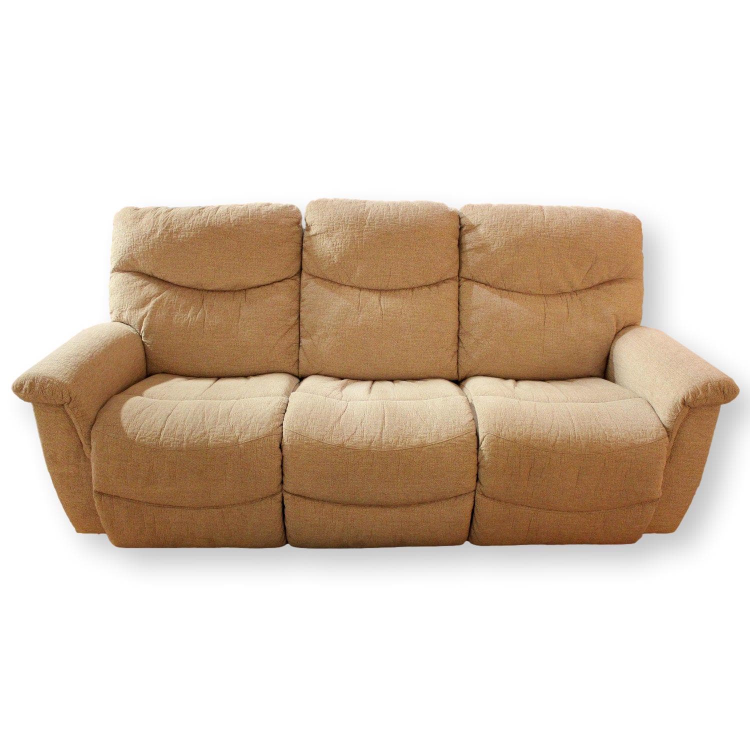 La-Z-Boy Oatmeal Dual Reclining Sofa - Oatmeal - Image 1