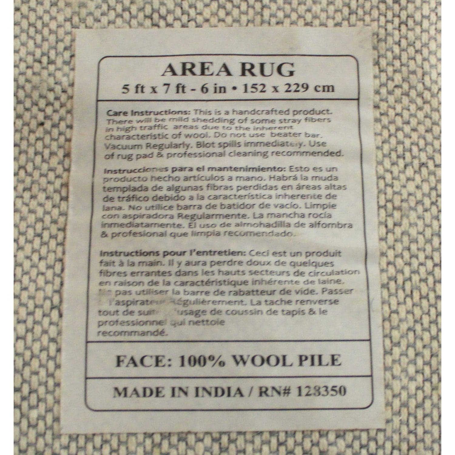 5' X7' 6'' Botanical Area Rug - Thumbnail 2