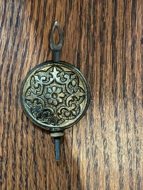 French Mantel 19th Century Clock Sculpture w Key JS45-10764 - Thumbnail 5