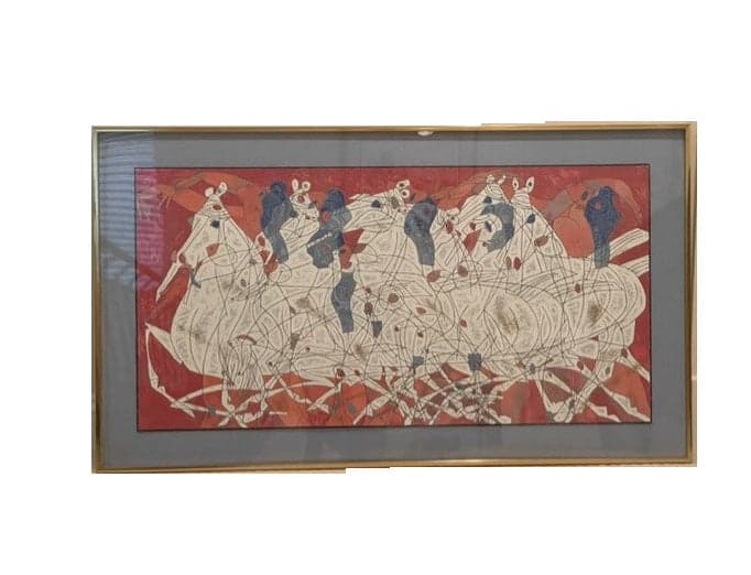 Jiang "Speed" Color Serigraph on Art Paper Hand Signed KS83-15 - Image 1