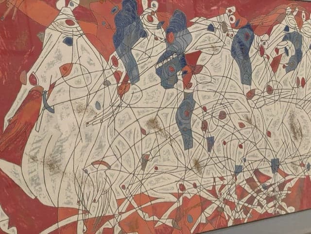 Jiang "Speed" Color Serigraph on Art Paper Hand Signed KS83-15 - Thumbnail 5