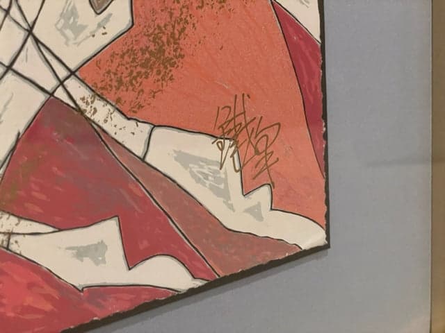 Jiang "Speed" Color Serigraph on Art Paper Hand Signed KS83-15 - Thumbnail 6