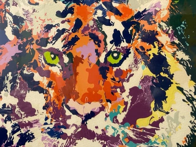 Leroy Neiman Caspian Tiger Pencil Signed Framed & Numbered KS83-2 - Thumbnail 6