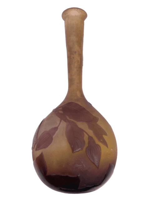 Emile Gallé French Art Nouveau Cameo Glass Vase c1900 SK92a-29 - Image 1