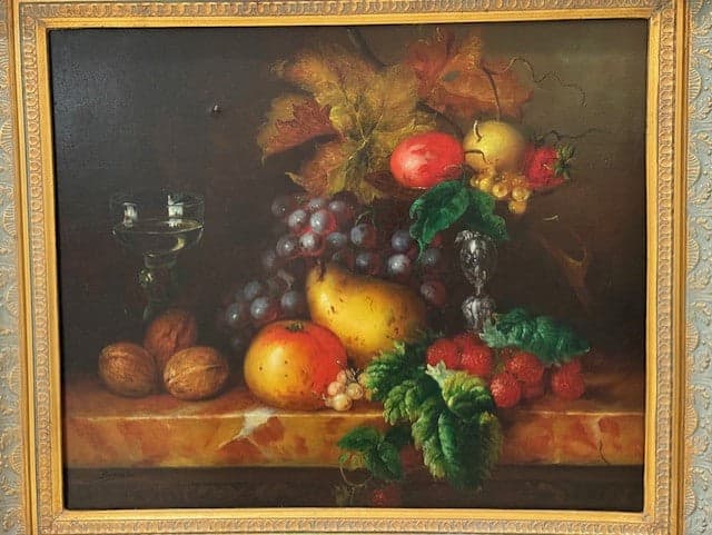 Riccardo Bianchi Still Life Painting on Canvas Signed & Framed ED41-4 - Thumbnail 4