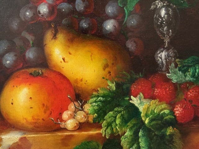 Riccardo Bianchi Still Life Painting on Canvas Signed & Framed ED41-4 - Thumbnail 6