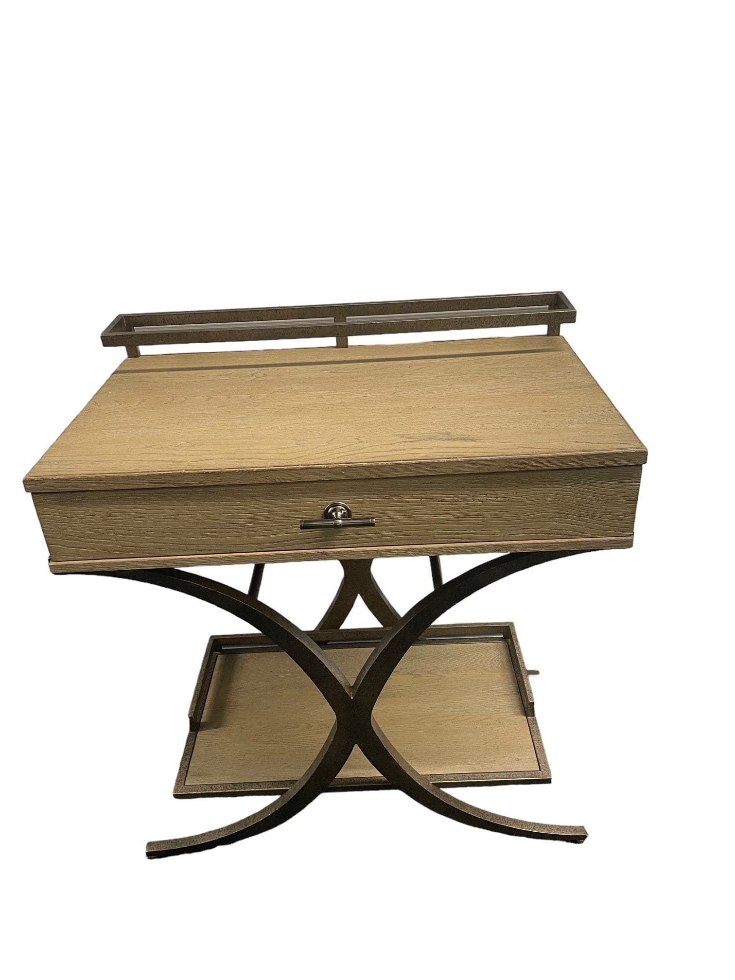 Stanley Windward Dune Weathered Wood Cart Table SM216-6 - Thumbnail 3