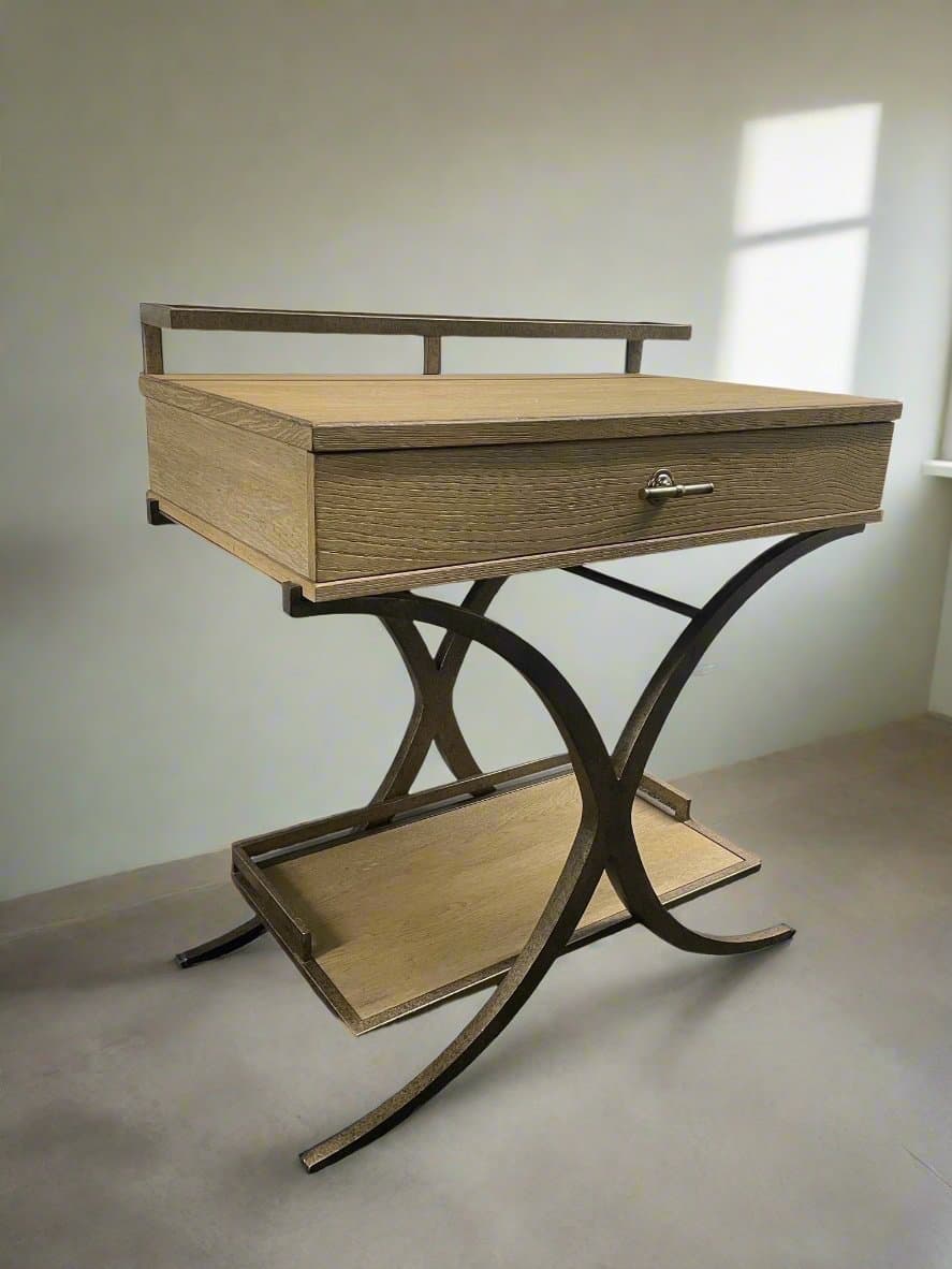 Stanley Windward Dune Weathered Wood Cart Table SM216-6 - Image 1