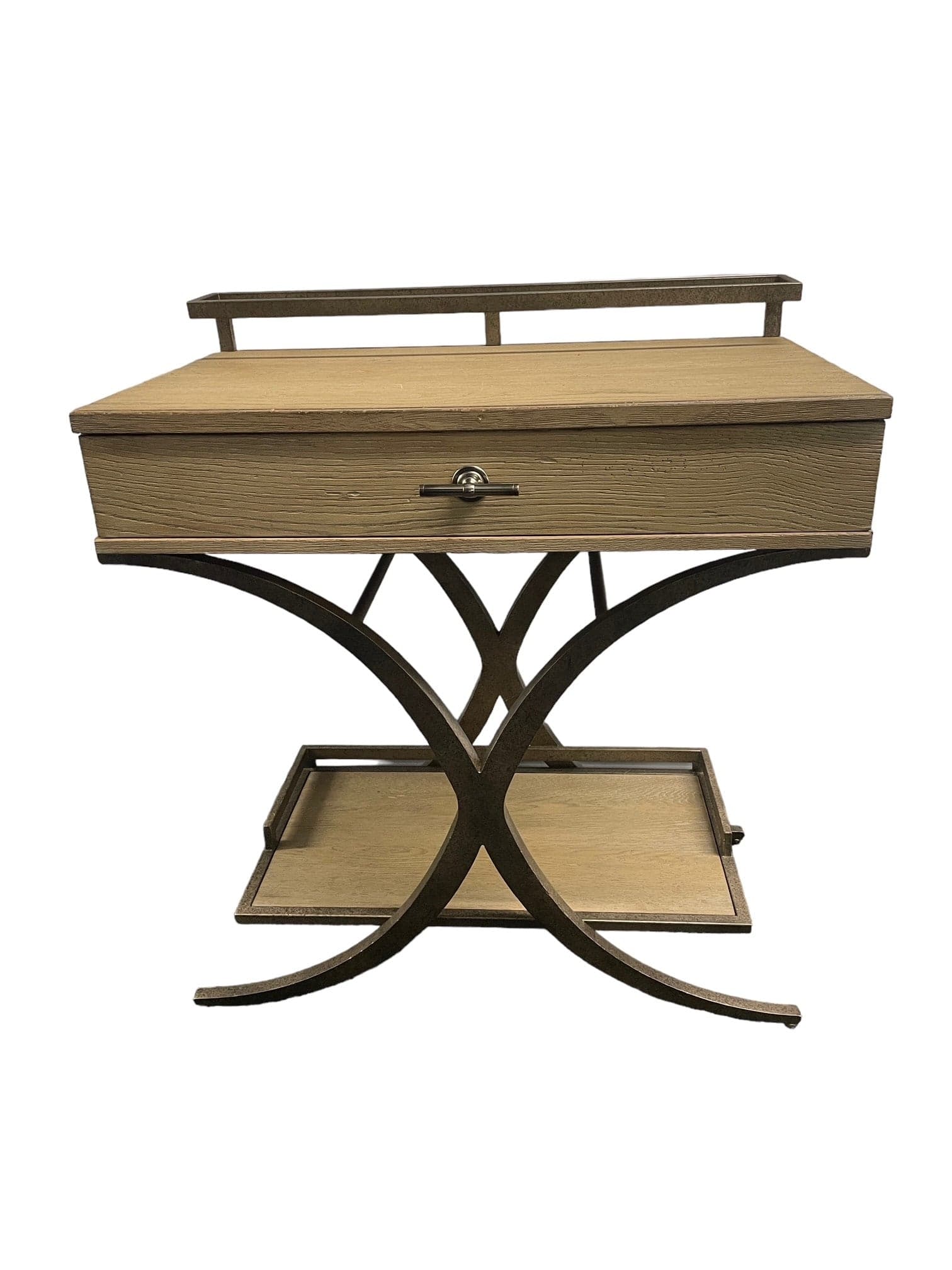 Stanley Windward Dune Weathered Wood Cart Table SM216-6 - Thumbnail 2