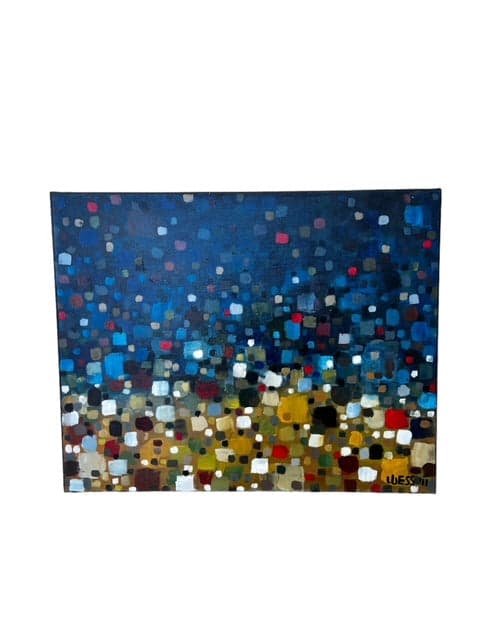 Impressionist Acrylic Painting on Canvas Artist Wess JB240-42 - Image 1