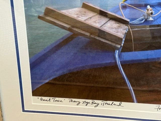 Quiet Time Thailand Longtail Boat Karen Ballard Photograph Art SH265-3 - Thumbnail 5