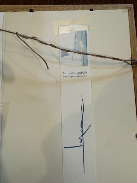 Watercolor Art Antoine Chapon St. Maarten SH265-4 - Thumbnail 6